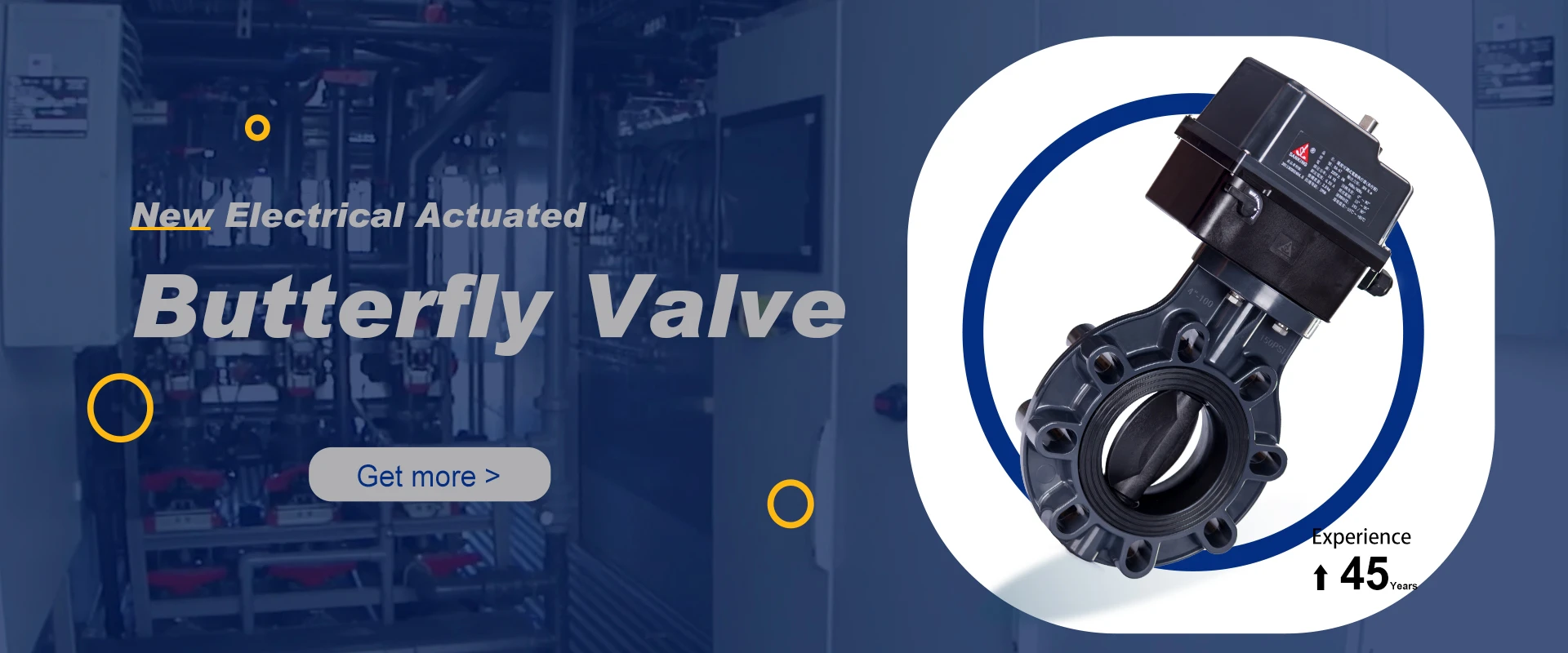 SANKING electric actuated butterfly valve for flow battery piping and automated control