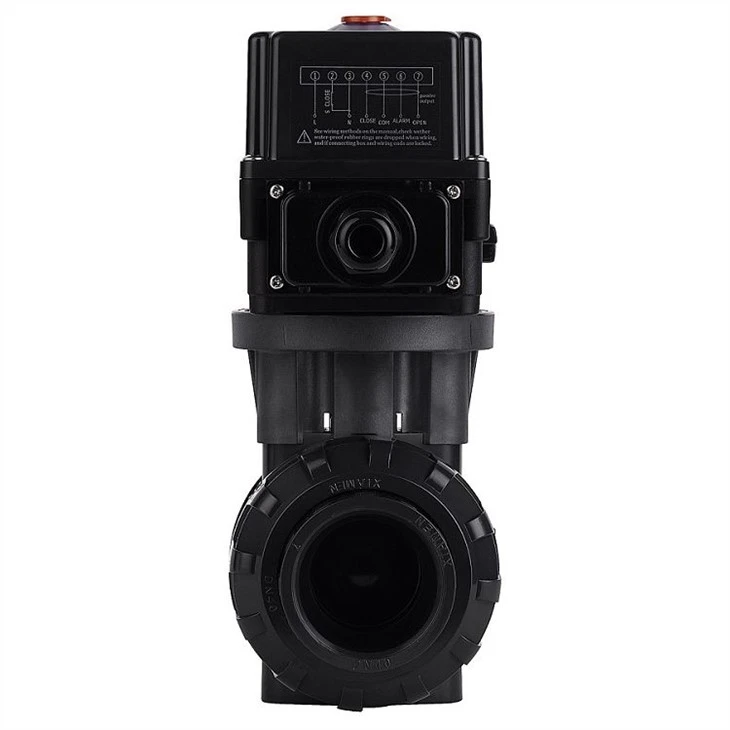 electrical actuated true union ball valve side view 3(001)