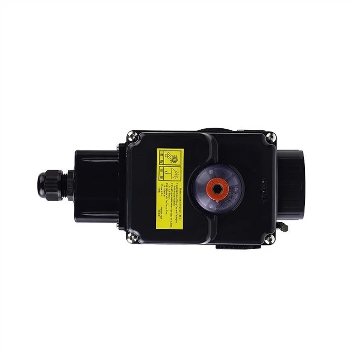 electrical actuated true union ball valve top view 4(001)