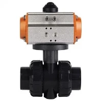 PVC Pneumatic Actuated True Union Ball Valve