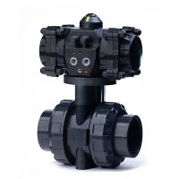Plastic Pneumatic Actuated PVC Ball Valve